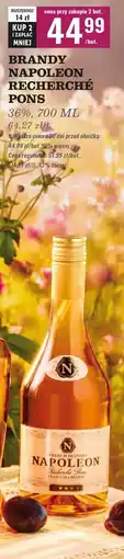 Biedronka Brandy Napoleon Recherche Pons oferta
