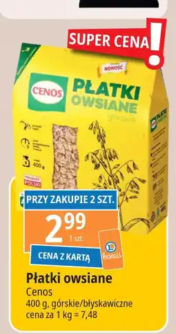 E.Leclerc Płatki owsiane górskie Cenos oferta