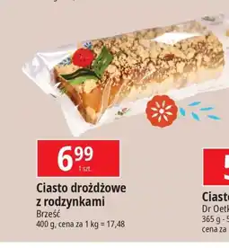 E.Leclerc Ciasto drożdżowe z masłem i rodzynkami Brześć oferta