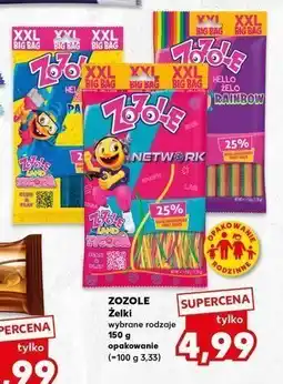 Kaufland Żelki hello zelo rainbow Zozole oferta