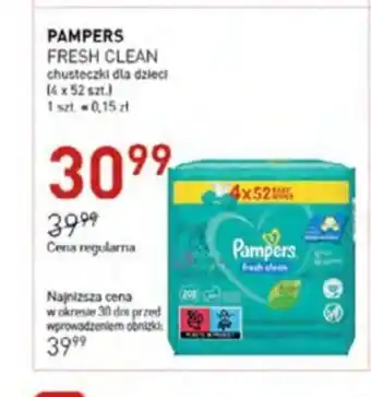 Jawa Drogerie Pampers fresh clean chusteczki dla dzieci oferta