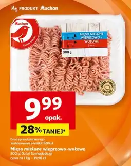 Auchan Mięso mielone wieprzowo-wołowe oferta