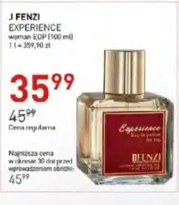 Jawa Drogerie J fenzi experience woman edp oferta