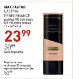 Jawa Drogerie Max factor lasting performance podkład oferta