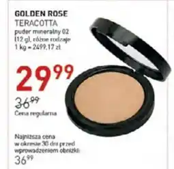 Jawa Drogerie GOLDEN ROSE TERACOTTA puder mineralny oferta
