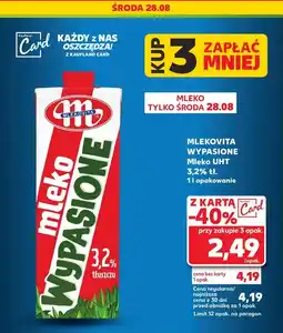 Kaufland Mleko 3.2% Mlekovita wypasione oferta