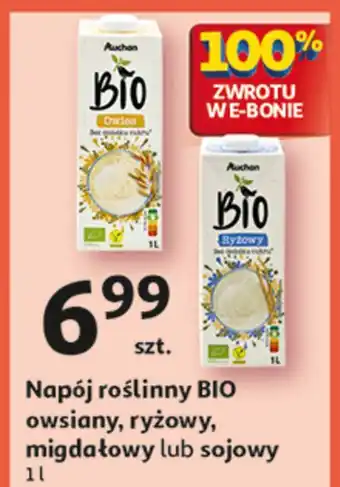 Auchan Napój sojowy naturalny Auchan Bio oferta
