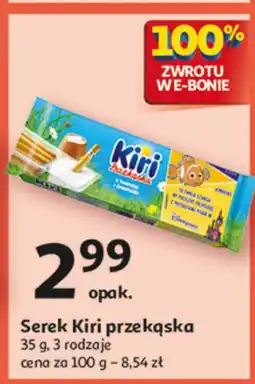 Auchan Przekąska: serek+paluszki Kiri oferta