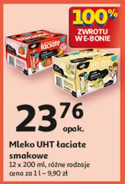 Auchan Mleko truskawkowe Łaciate oferta