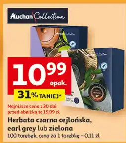 Auchan Herbata czarna earl grey Auchan oferta