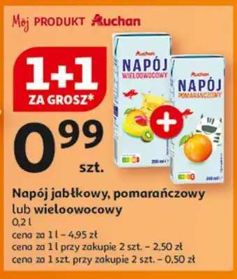 Auchan Napój wieloowocowy Auchan oferta