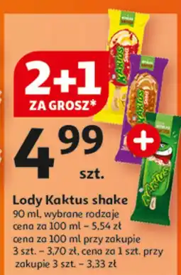 Auchan Lody shake cytryna-truskawka Nestle Kaktus oferta