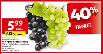 Auchan Winogrona białe bezpestkowe oferta