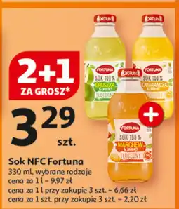 Auchan Sok gruszka jabłko Fortuna oferta