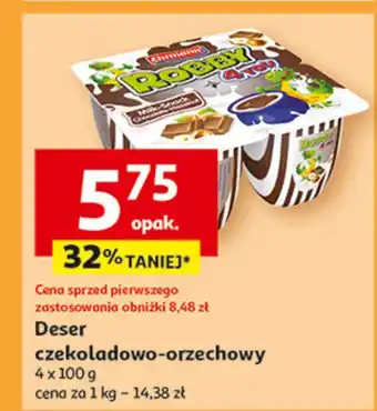 Auchan Deser o smaku czekoladowo-orzechowym Ehrmann Robby oferta