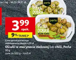 Auchan Oliwki zielone z ziołami chili Perla Antipasti oferta