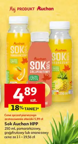 Auchan Sok pomarańczowy Auchan oferta