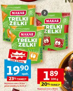 Auchan Żelki trelki kokosowe Makar oferta