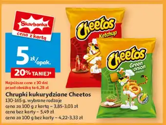 Auchan Chrupki zielona cebulka Cheetos oferta