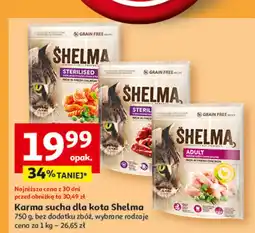 Auchan Karma dla kota po sterylizacji z łososiem Shelma oferta