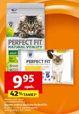 Auchan Karma dla kota sensitive 1+ Perfect Fit oferta