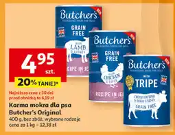 Auchan Karma dla psa z jagnięciną Butcher's Grain Free oferta