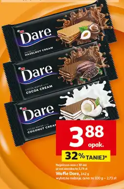 Auchan Wafelek kakaowy z kremem kokosowym Eti Dare oferta