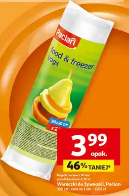 Auchan Woreczki do żywności 20x30 Paclan oferta