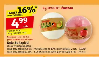 Auchan Kula do kąpieli jabłko Auchan Różnorodne (Logo Czerwone) oferta