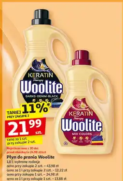 Auchan Płyn do prania mix colors Woolite Keratin oferta