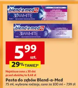 Auchan Pasta do zębów classic fresh Blend-A-Med 3D White oferta