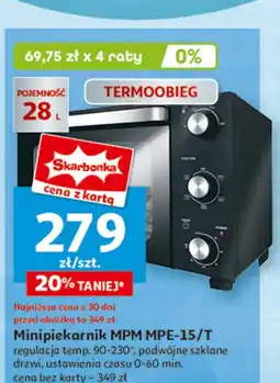 Auchan Mini piekarnik mpe-15/t Mpm Product oferta
