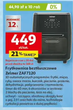 Auchan Frytkownica beztłuszczowa zaf7120 Zelmer oferta