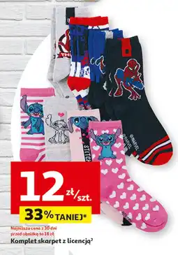 Auchan Skarpety dziecięce oferta