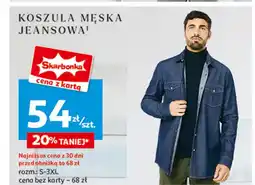 Auchan Koszula męska jeansowa s-3xl Inextenso By Auchan oferta