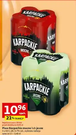 Piwo Karpackie mocne lub jasne