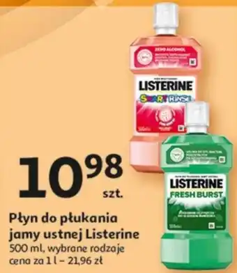 Auchan Płyn do płukania jamy ustnej Listerine oferta