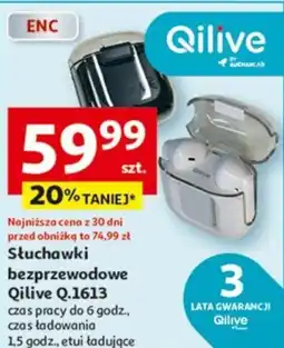 Auchan Słuchawki bezprzewodowe Qilive Q.1613 oferta
