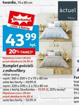 Auchan Komplet pościeli z mikrofibry oferta
