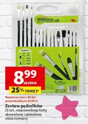 Auchan Zestaw pędzelków oferta