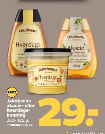 Netto Jakobsens akacie- eller hverdagshonning oferta