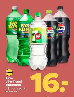 Netto Faxe eller Pepsi sodavand oferta