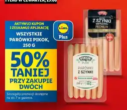Lidl Parówki z szynki wieprzowej Pikok oferta