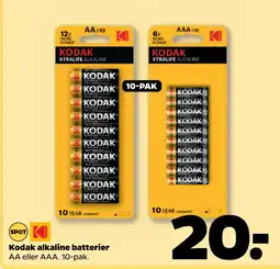 Kodak alkaline batterier