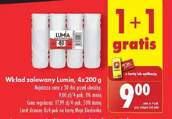 Biedronka Wkład zalewany 200 g Lumia oferta