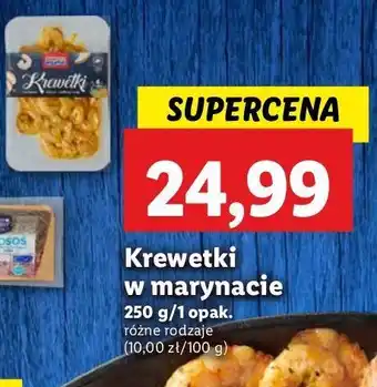 Lidl Krewetki gotowane w marynacie pikantnej Abramczyk oferta