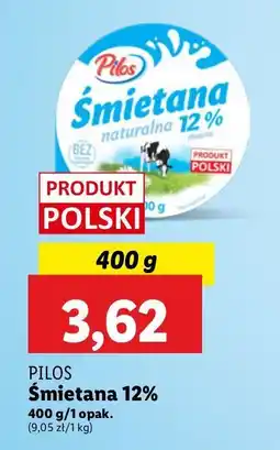 Lidl Śmietana 12% Pilos oferta