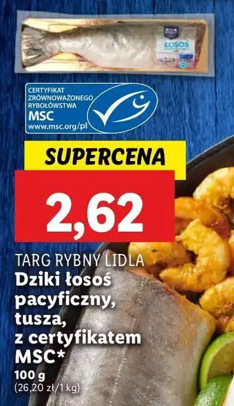 Lidl Łosoś pacyficzny tusza Targ Rybny Lidla oferta