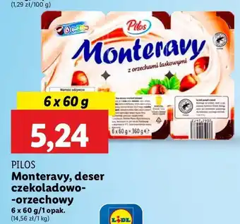 Lidl Deser mleczny czekoladowy Pilos Monteravy oferta