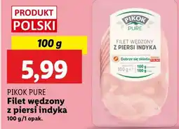 Lidl Filet wędzony z indyka Pikok Pure oferta